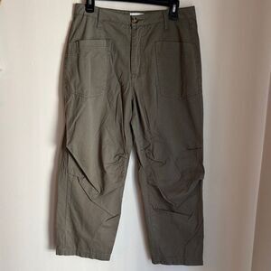 Pistola Women’s high rise barrel army green Khaki Cargo Pants size 27 EUC!